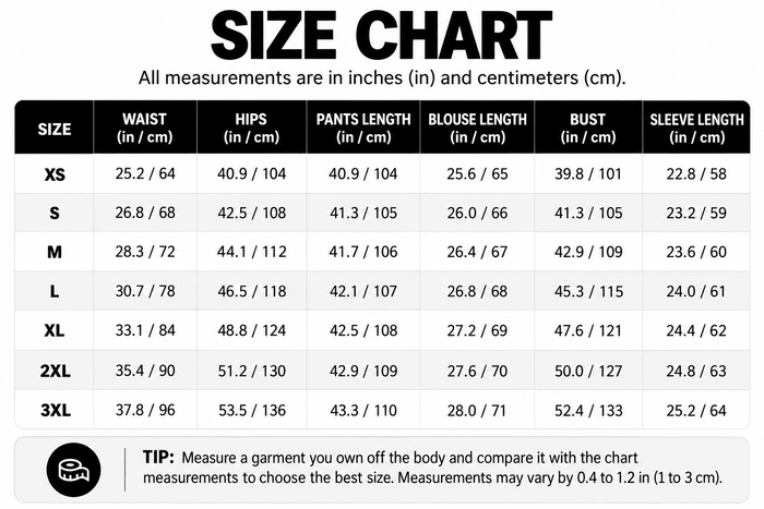 Size Guide