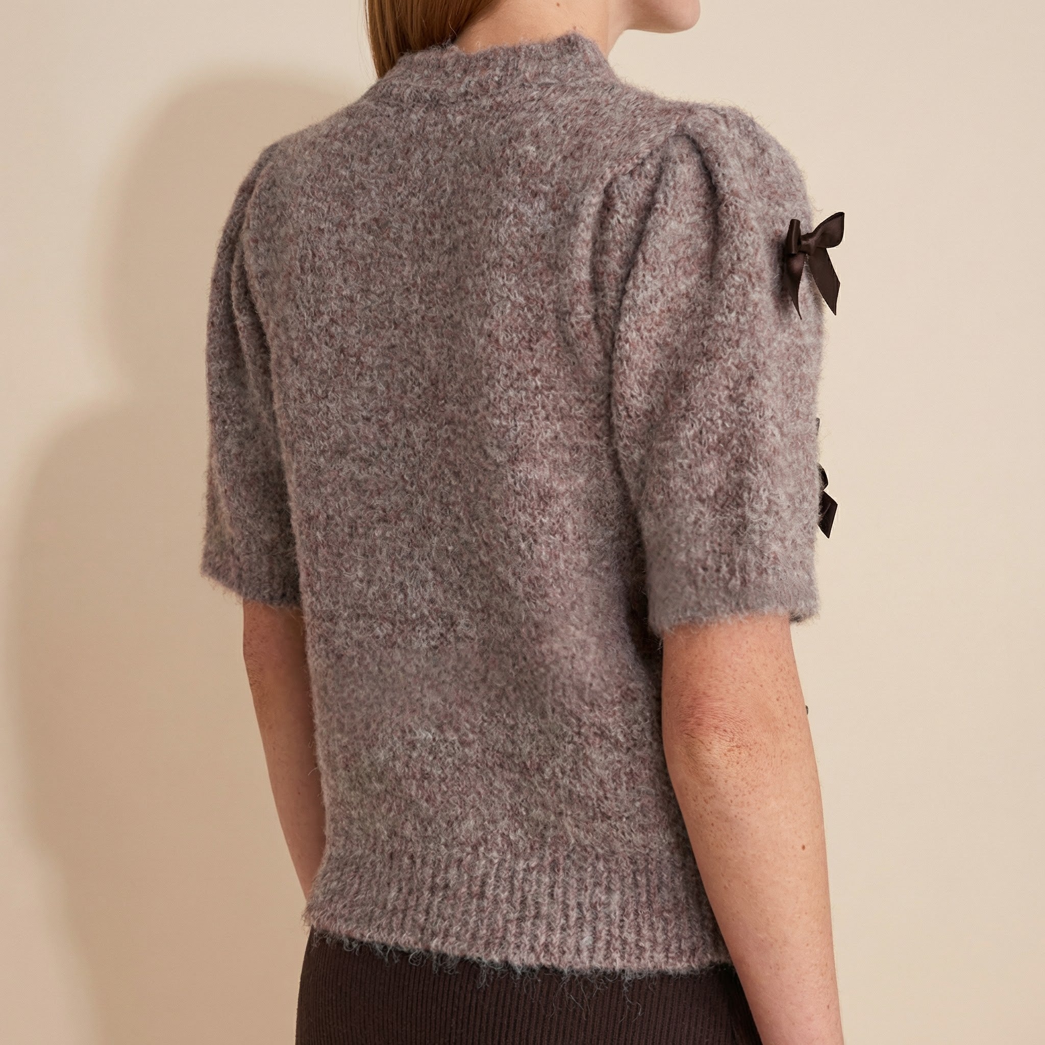 Urban Duchess™ Set with Satin Dress and Delicate Knit Sweater