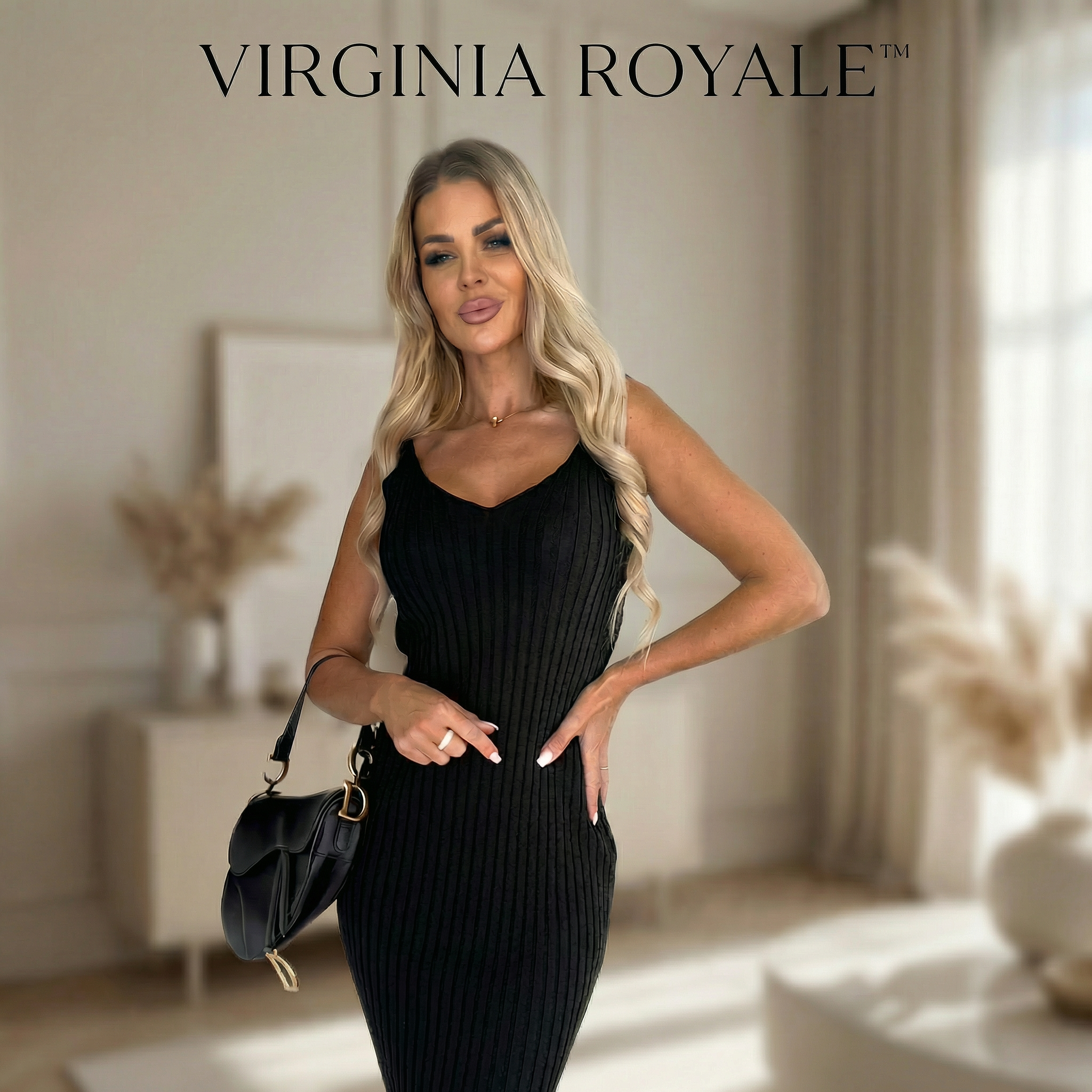 Virginia Royale™ Premium Knit Set with Elegant 2-in-1 Overlay