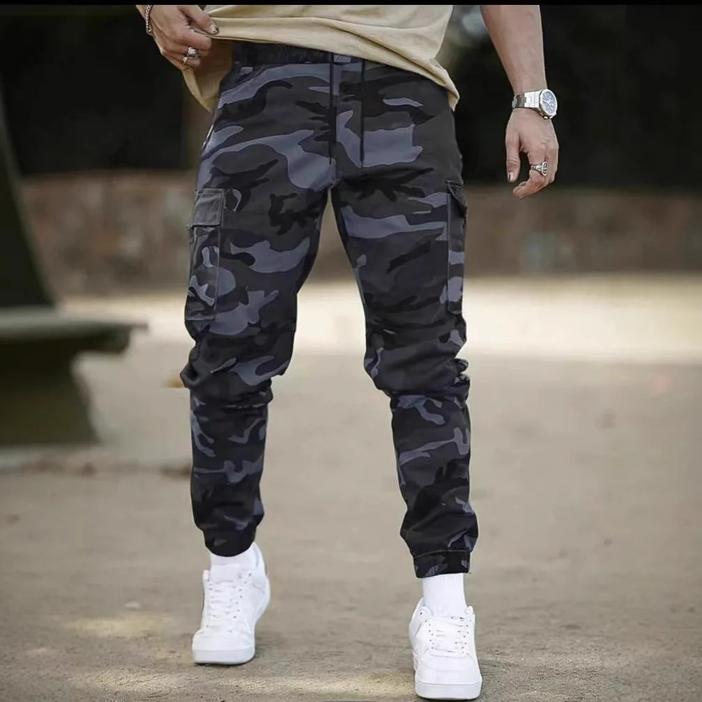 Cargo Pants Kaelor™ with Camo Print, Utility Pockets and Slim Fit