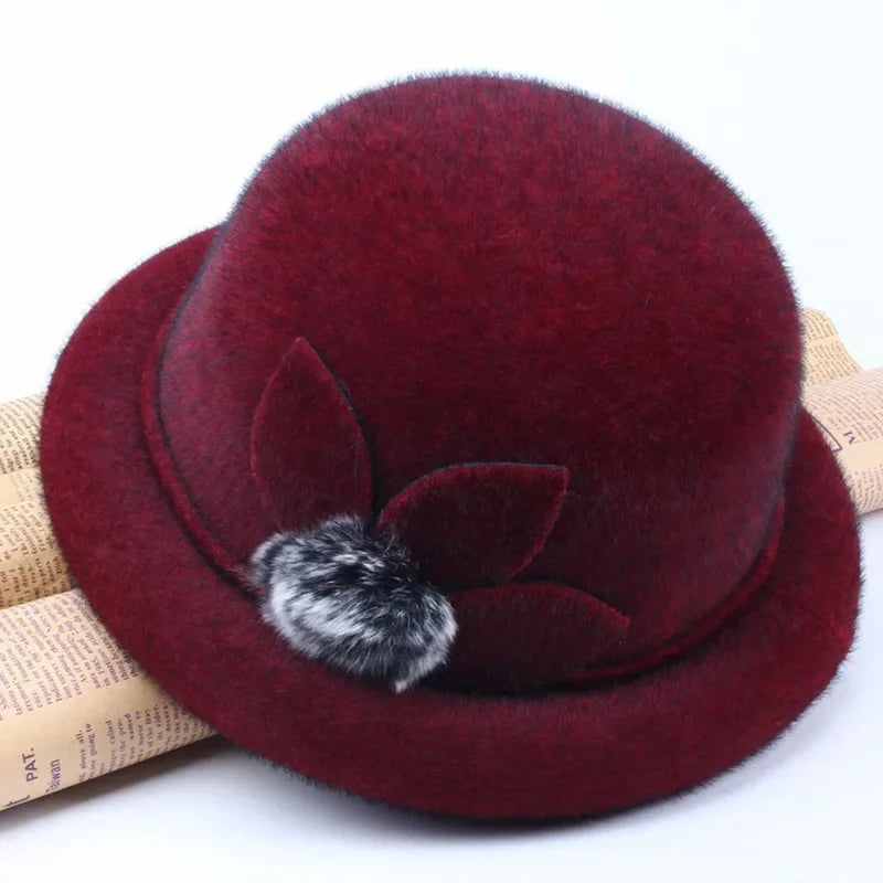 [🔥Last Day: Buy 1 Get 2 Free]  Clémence™ Hat in Synthetic Fox Skin / A Retro Touch that Celebrates Timeless Femininity!