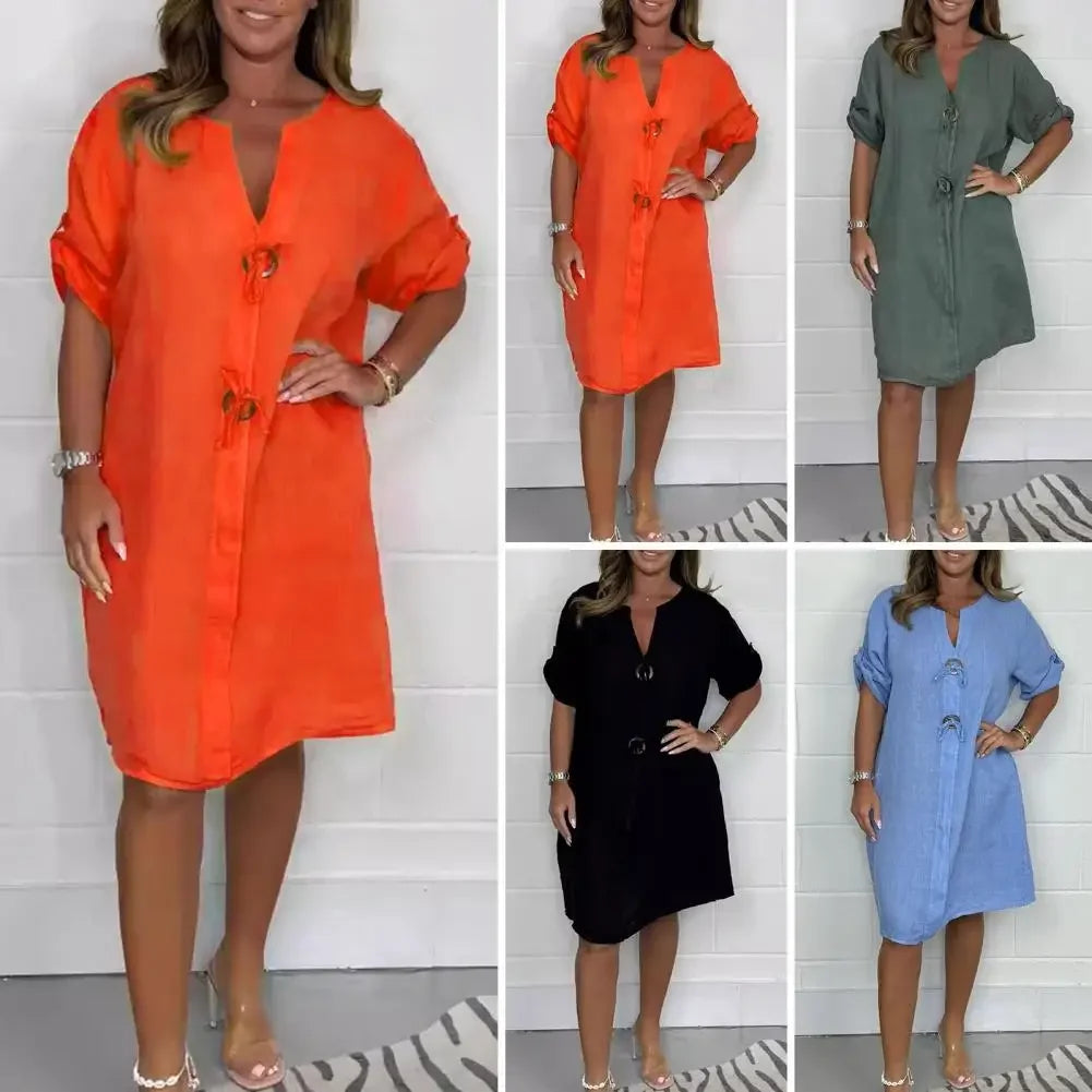 La Vita™ Dress in Soft Viscose / Enhance Your Charm with All-Day Comfort and Elegance!
