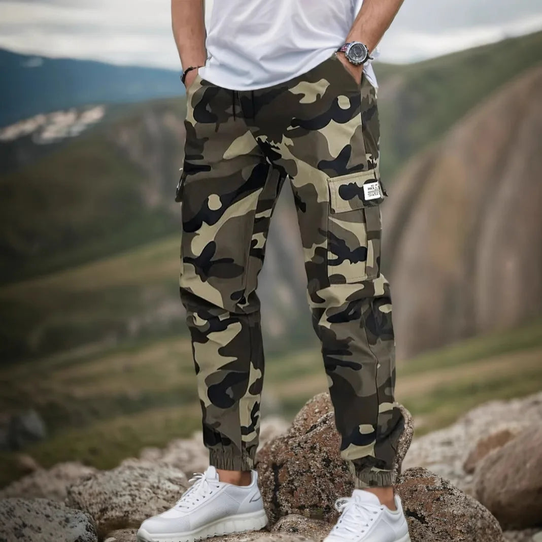 Cargo Pants Kaelor™ with Camo Print, Utility Pockets and Slim Fit