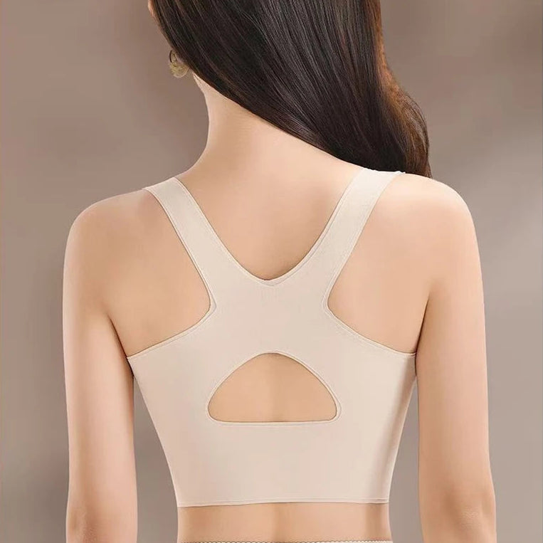 Lioren™ Shaping Top with Adjustable Wrap Band and Raised Floral Texture