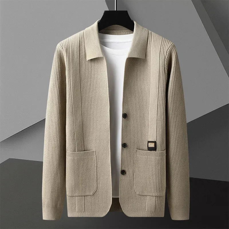 Nolan™ Cardigan in Textured Knit with Premium Finish / Casual Sophistication for Cooler Days!