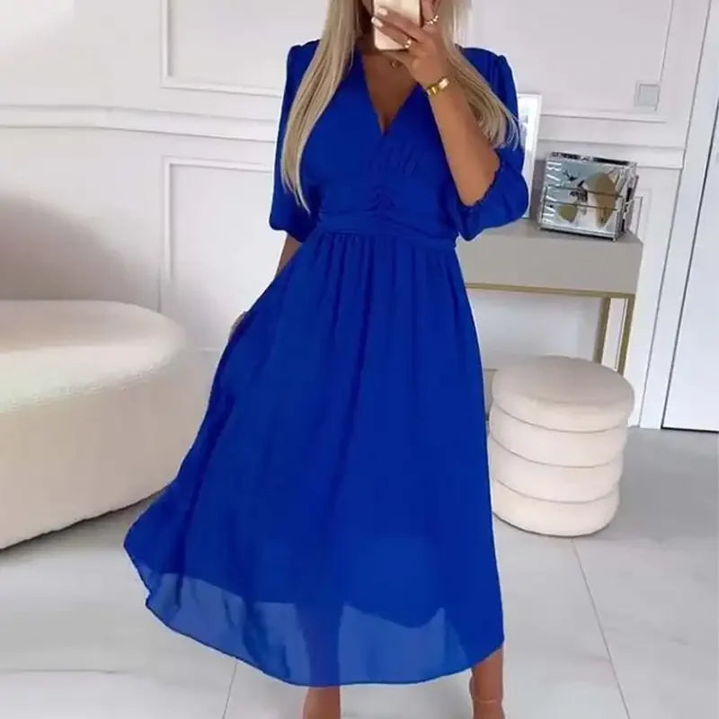 Irene™ Dress in Premium Chiffon with Shaping Structured Waist / Delicacy, Comfort and Elegance in the Same Dress!