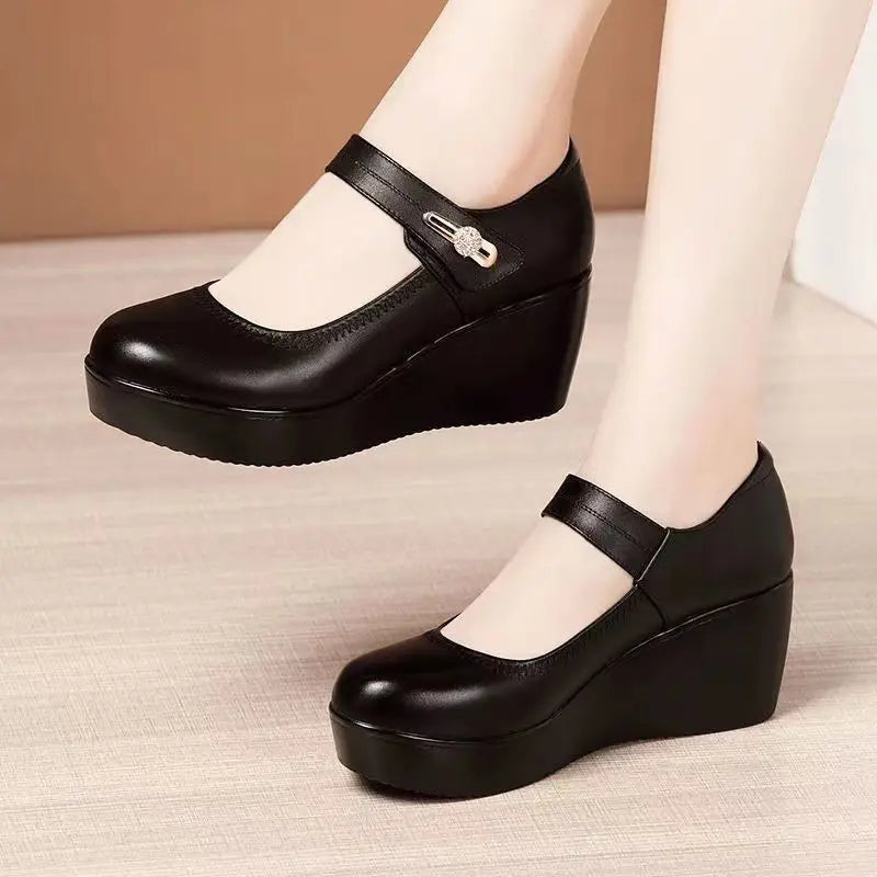 Mary™ Platform Heel Shoes with Adjustable Closure