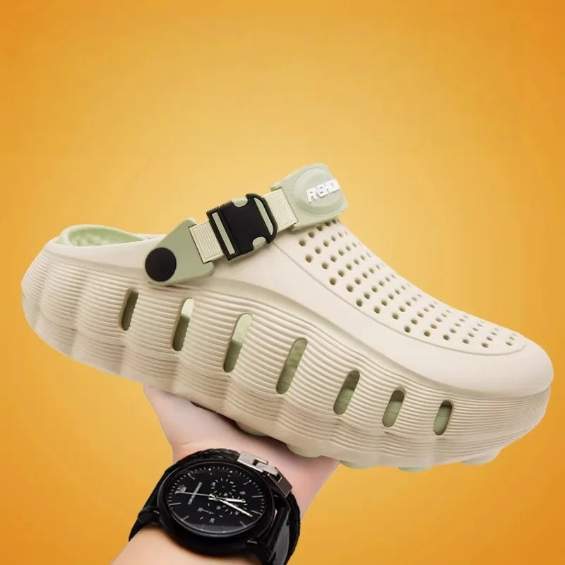 Orven™ Men’s Clog With a Perforated Upper, Adjustable Strap and Platform Sole
