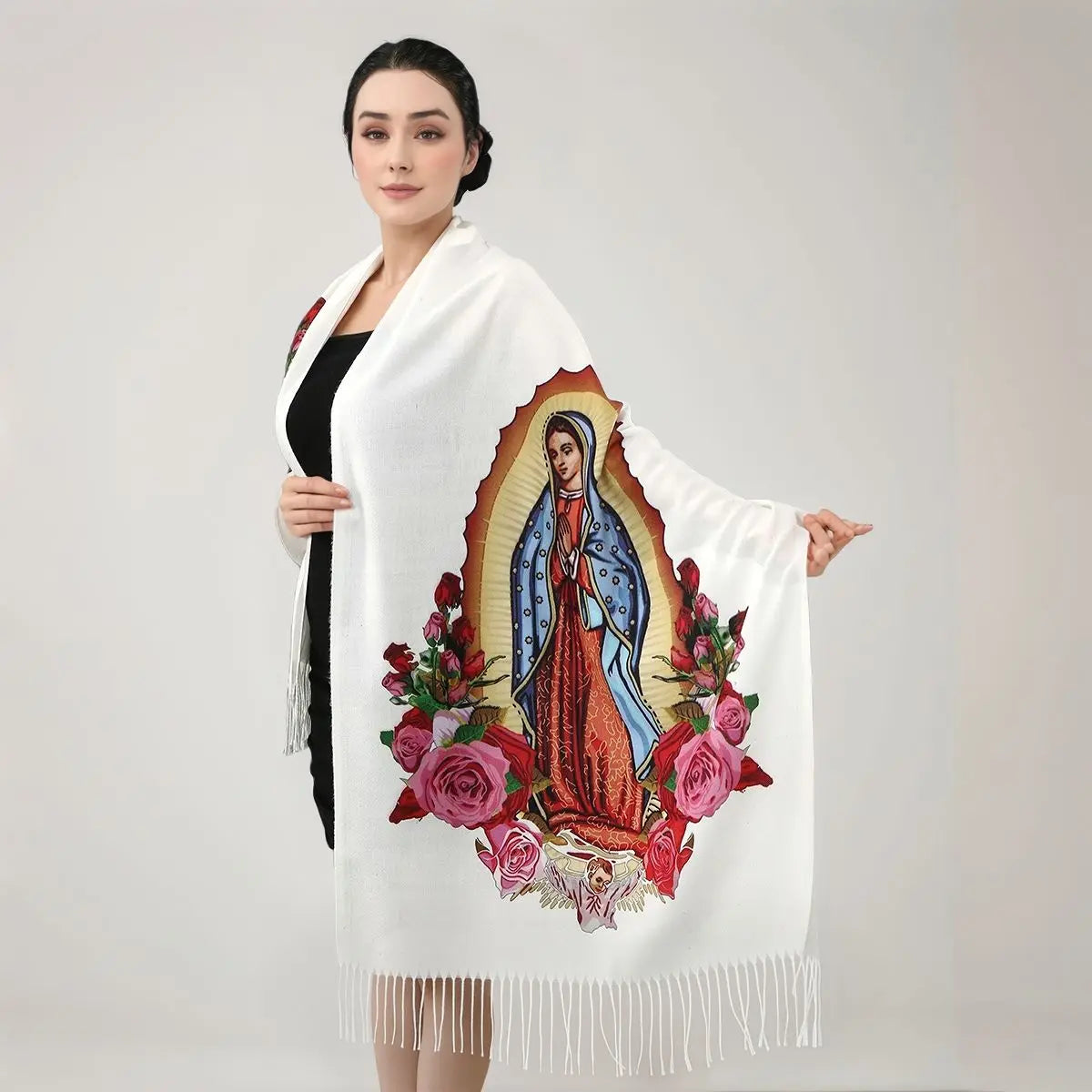 Guadalupe™ Cashmere Scarf with Artisan Finish and Delicate Fringe