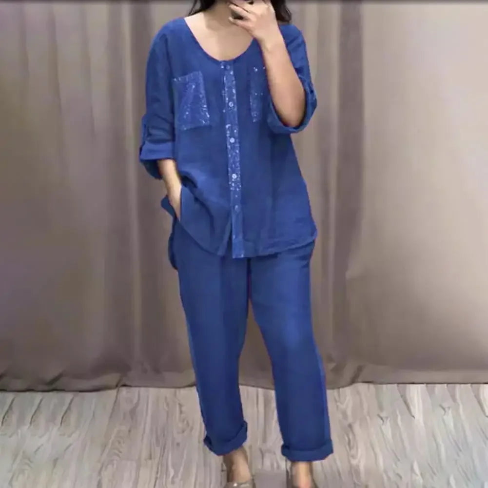 Benitta™ Two Piece Cotton Linen Set / Feel the Pleasure of Dressing in Comfort, Style and Quality!
