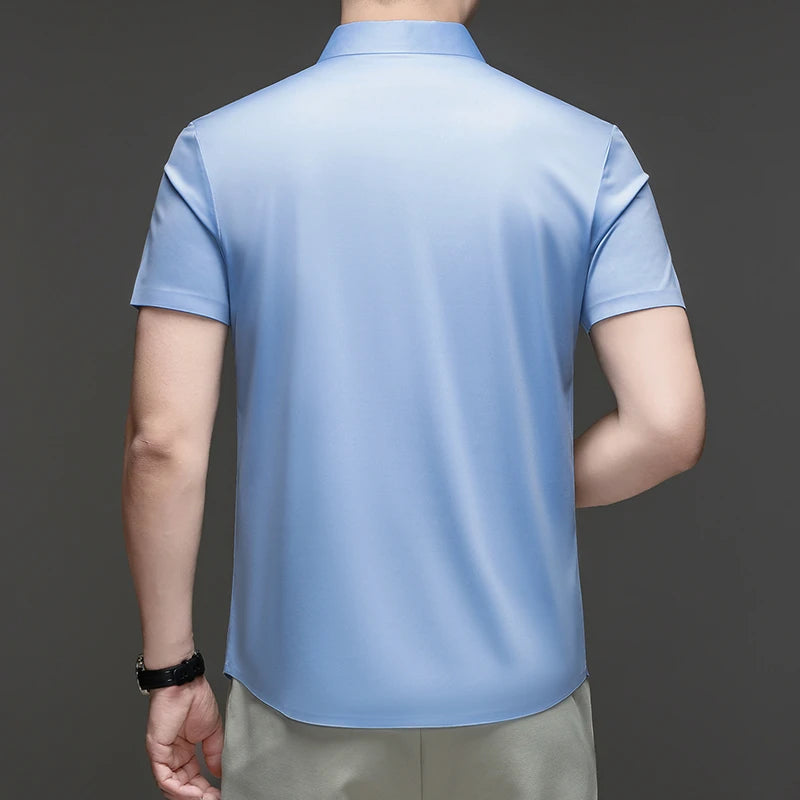 Montero™ Dress Shirt with Stretch Fabric and Cool, Silky Feel