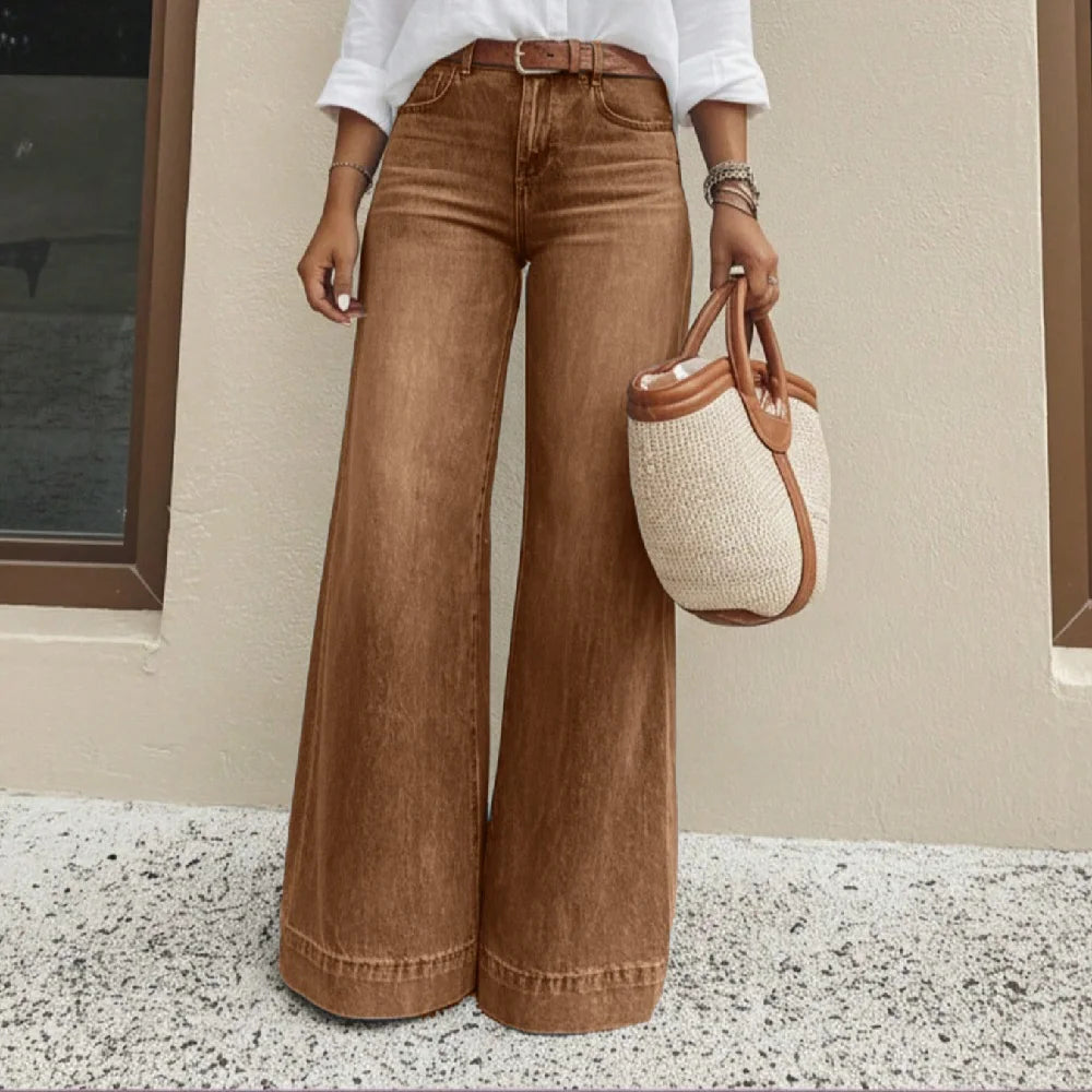 Wide-Leg Jeans Sutton™ with High Rise and Vintage Wash