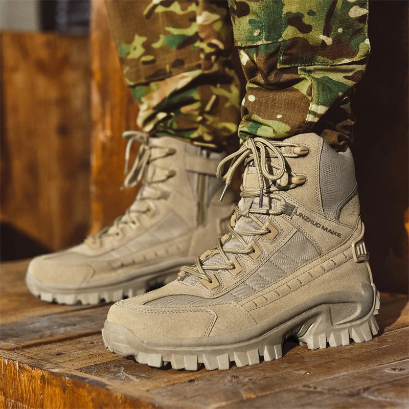 Spartacus™ Tactical Boots with Suede Details and a Non-Slip Lug Sole