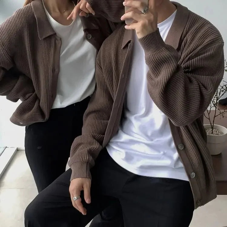 Preston™ Cardigan in Premium Tricot with Structured Collar / The New Icon of Smart Men's Style!