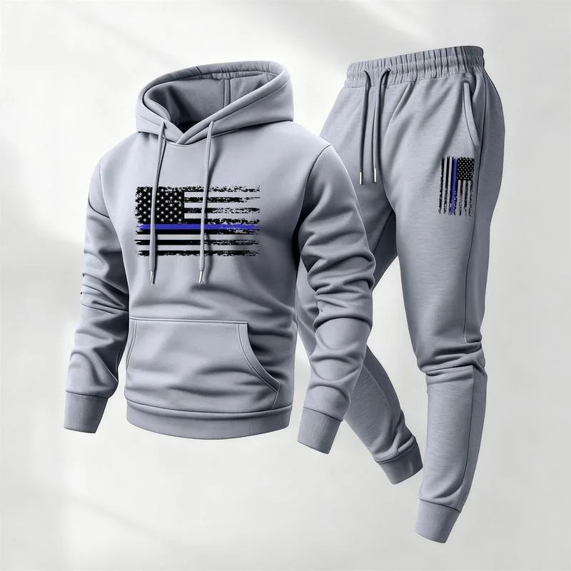 Norden™ Graphic Hoodie and Jogger Pants Set With Kangaroo Pocket