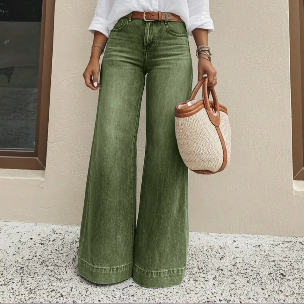 Wide-Leg Jeans Sutton™ with High Rise and Vintage Wash
