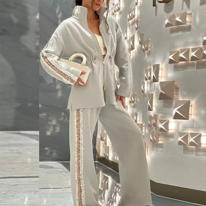 Heavenly™ Premium Knit Set with Sequin Embellishments / The Perfect Balance of Glamour and Sophistication!