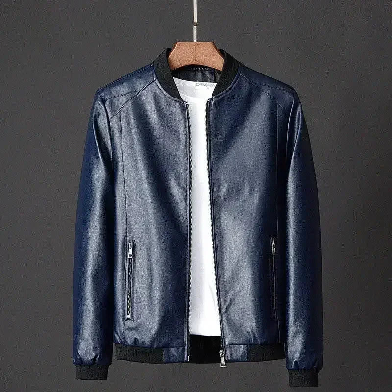 Maverick™ Jacket in Premium Leather with Minimalist Cut / The Essential for the Man Who Knows Style!
