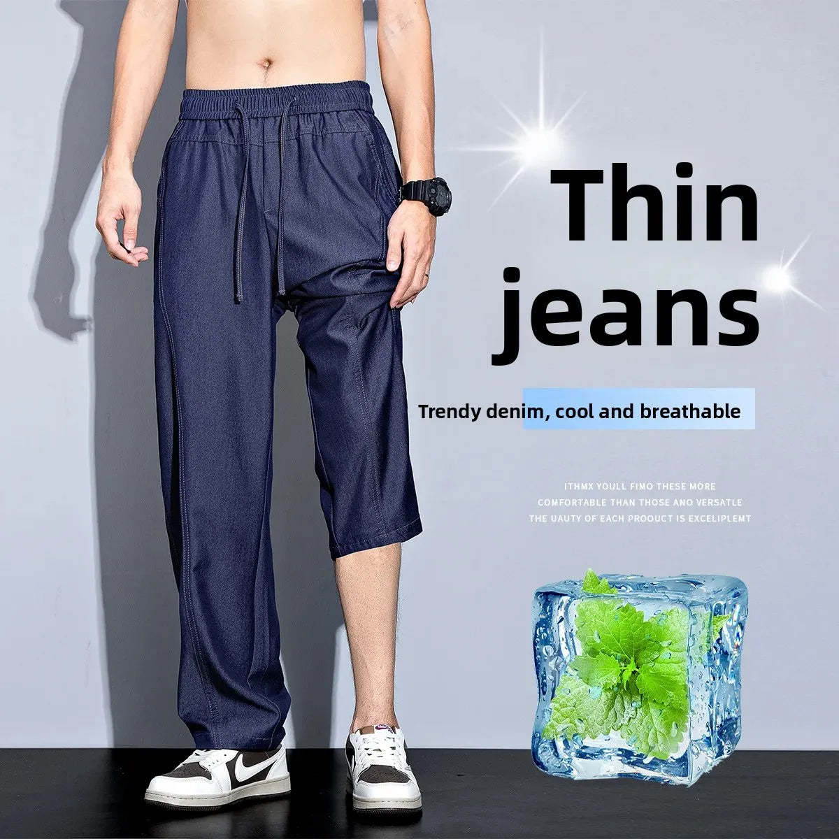 SubZero™ Men's Cotton Jeans with Cooling Technology / Maximum Comfort Even on the Hottest Days