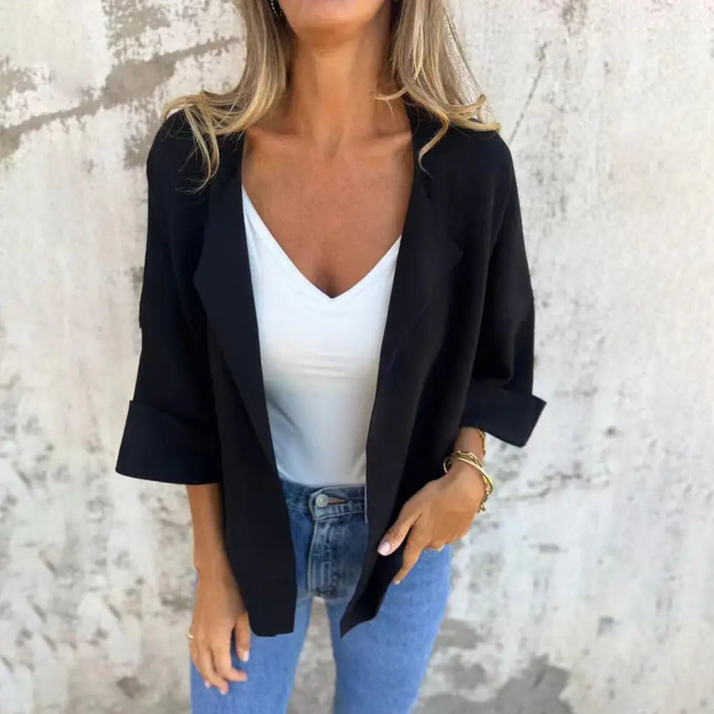 Belluno™ Blazer-Style Cardigan in Rustic Viscose / Timeless Sophistication with Handmade Comfort and Charm!