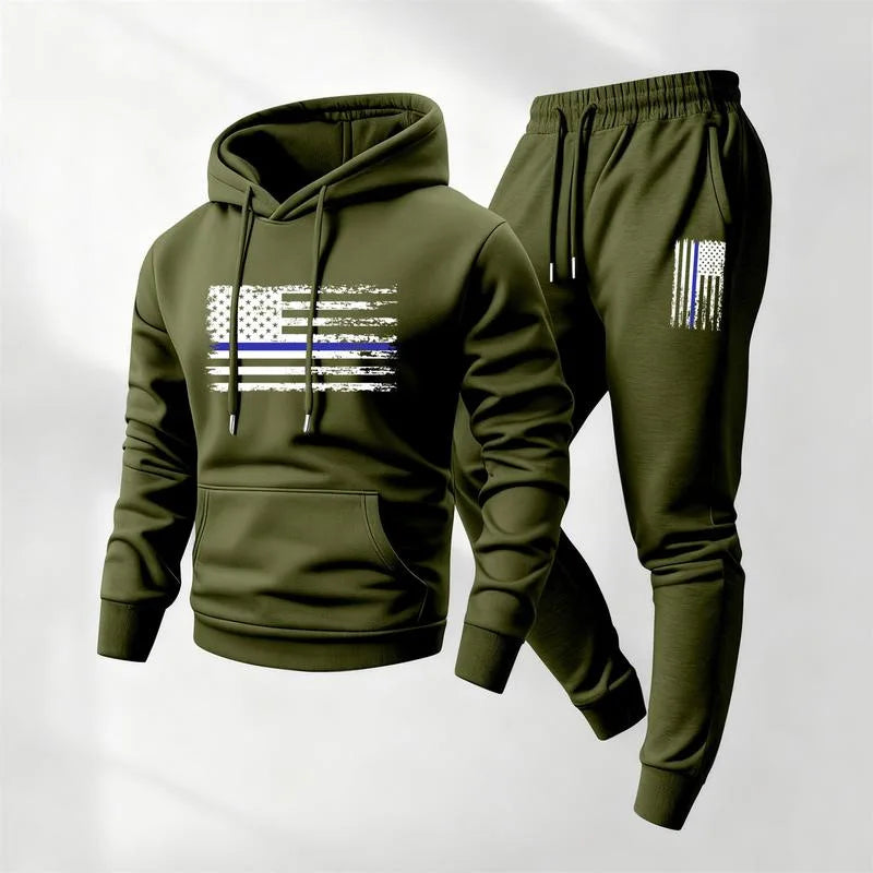 Norden™ Graphic Hoodie and Jogger Pants Set With Kangaroo Pocket