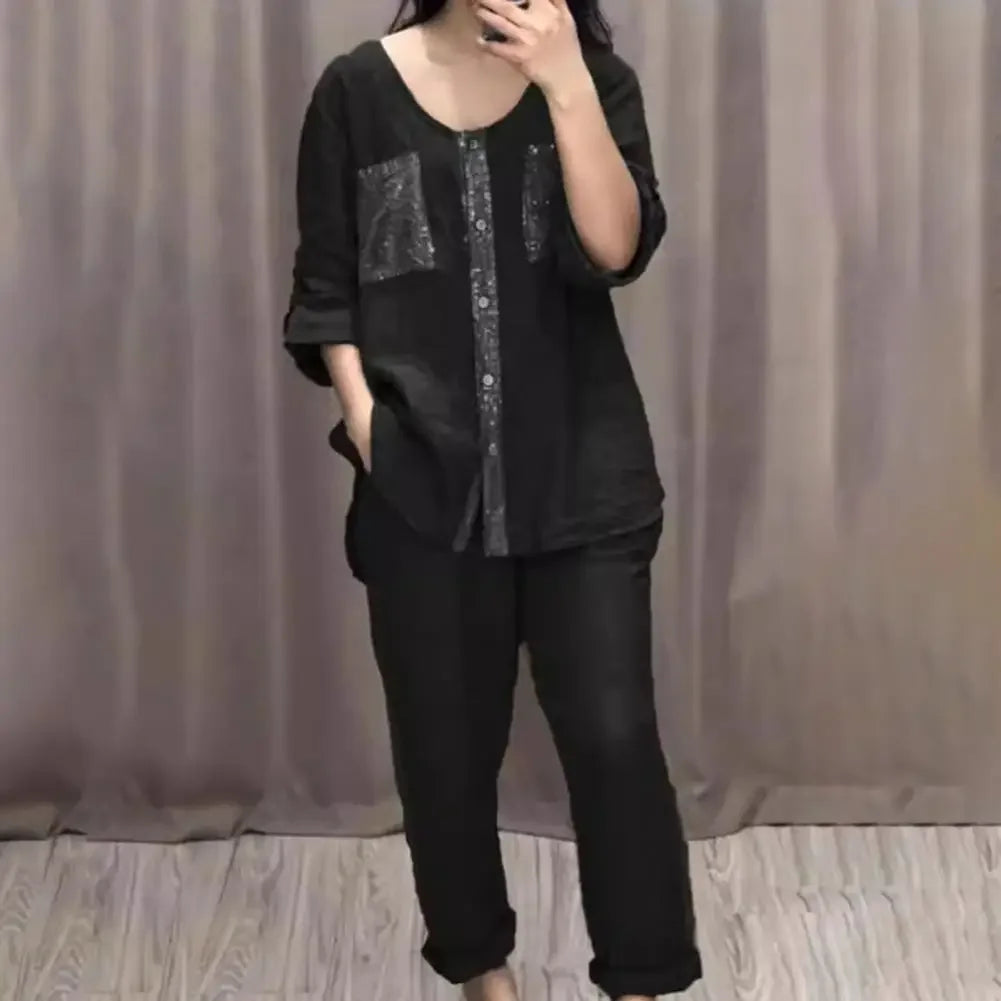 Benitta™ Two Piece Cotton Linen Set / Feel the Pleasure of Dressing in Comfort, Style and Quality!