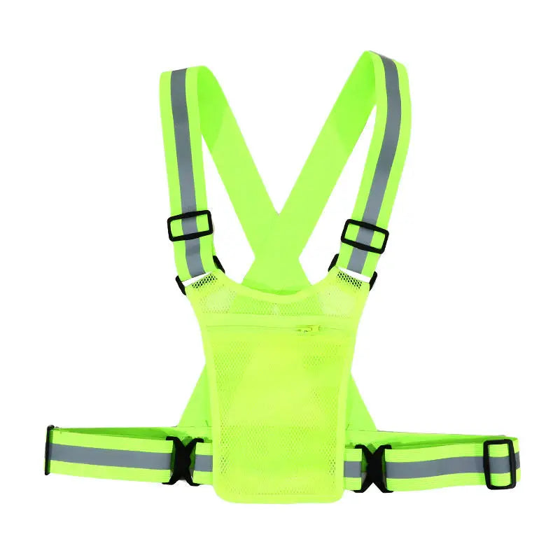 Lumix™ Reflective Vest with Adjustable Straps and Front Pocket