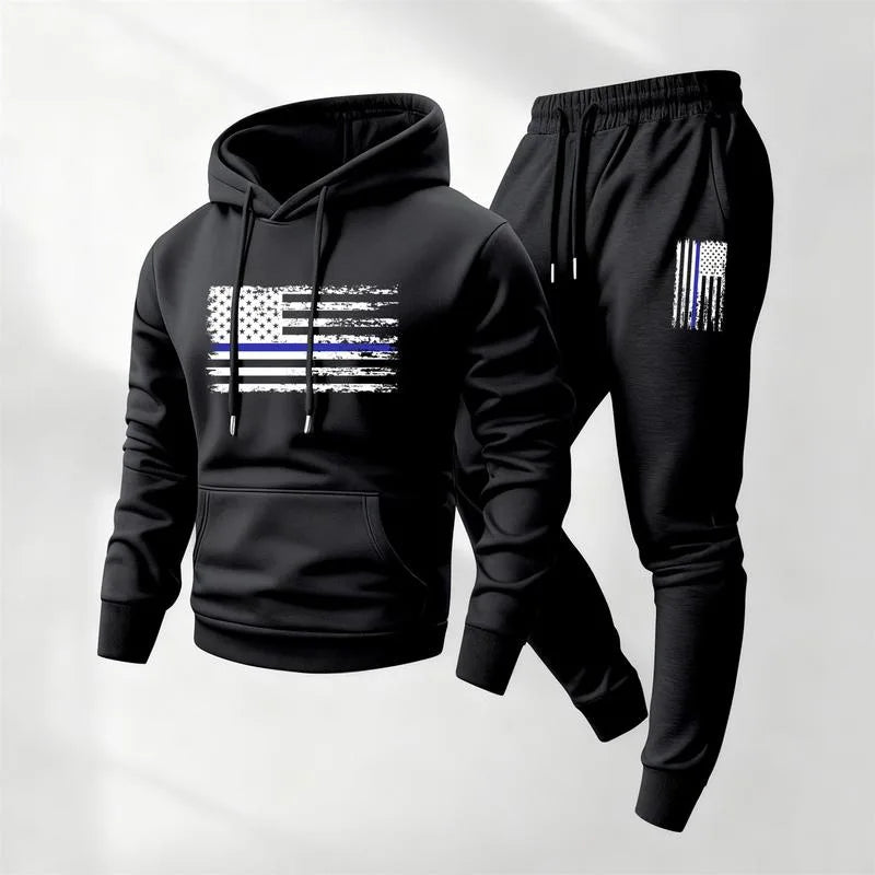 Norden™ Graphic Hoodie and Jogger Pants Set With Kangaroo Pocket