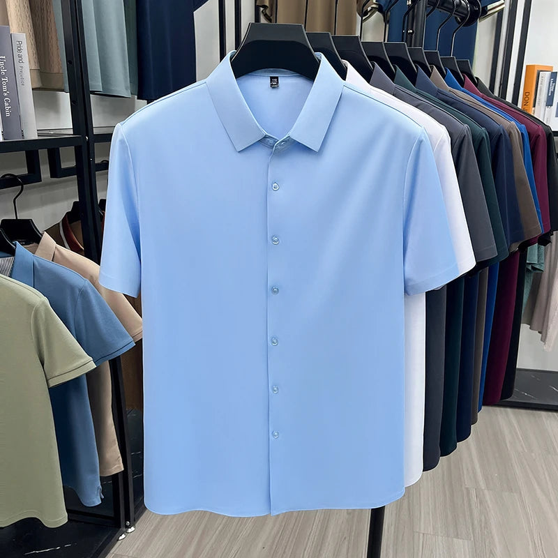 Montero™ Dress Shirt with Stretch Fabric and Cool, Silky Feel