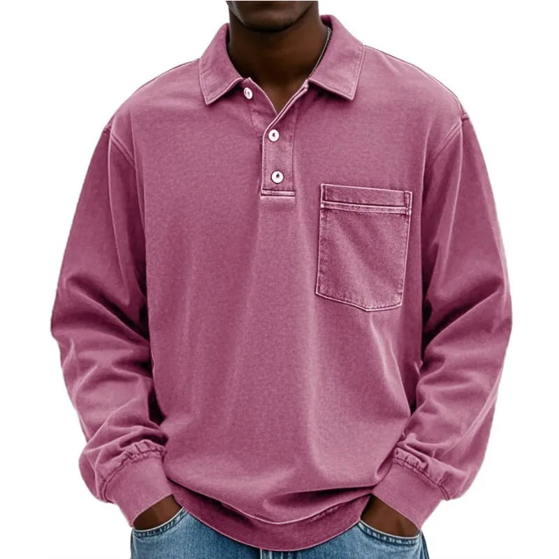 Weston™ Polo Shirt with Long Sleeves and Front Pocket