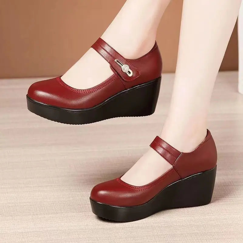 Mary™ Platform Heel Shoes with Adjustable Closure