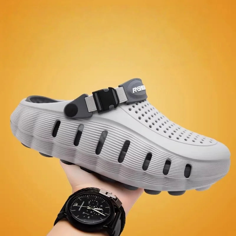 Orven™ Men’s Clog With a Perforated Upper, Adjustable Strap and Platform Sole