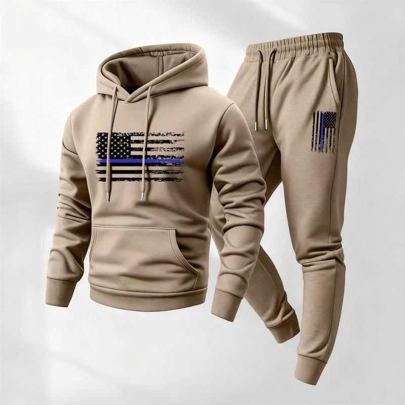 Norden™ Graphic Hoodie and Jogger Pants Set With Kangaroo Pocket