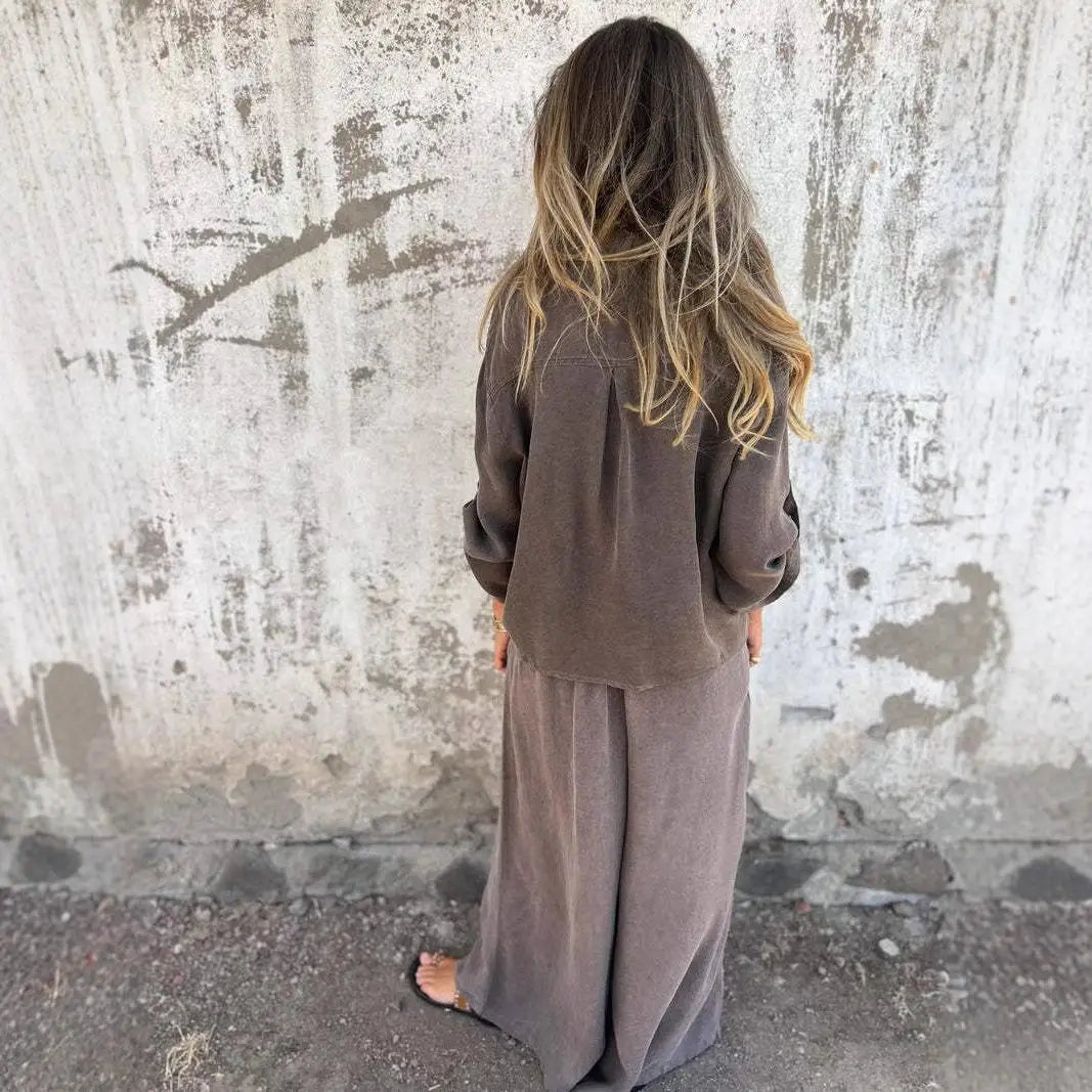 Valença™ Set in Rustic Viscose with a Noble Fit / Natural Sophistication for Women with Presence!