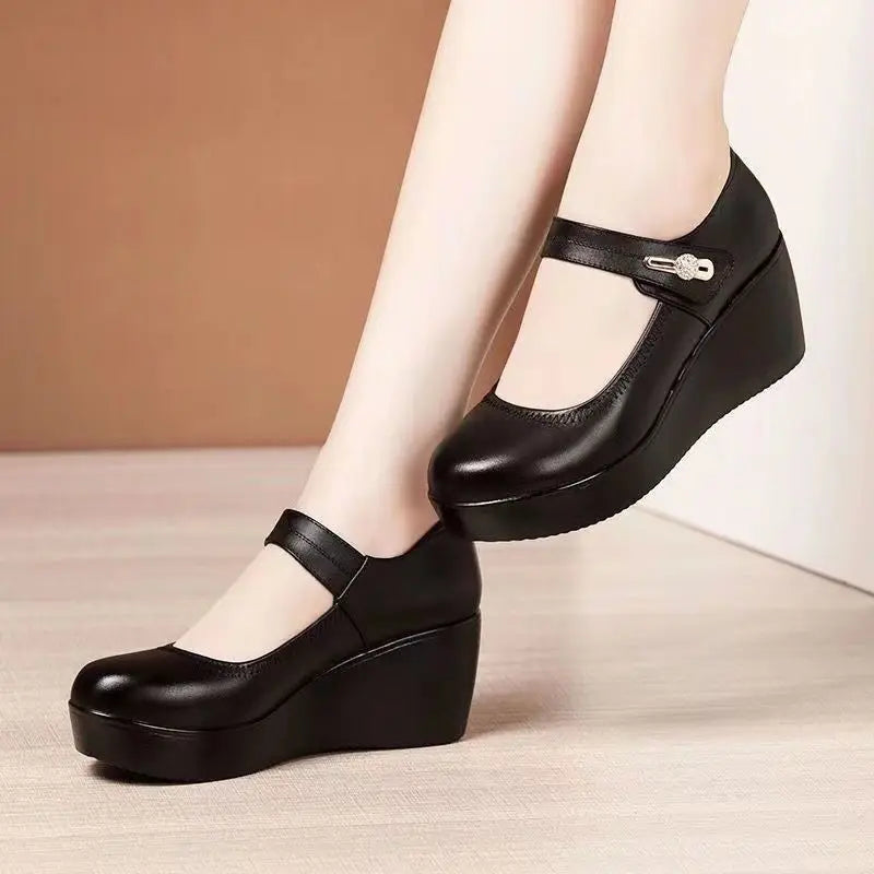 Mary™ Platform Heel Shoes with Adjustable Closure