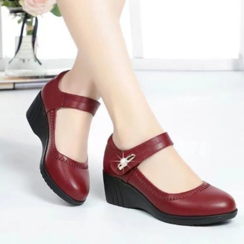 Mary™ Platform Heel Shoes with Adjustable Closure