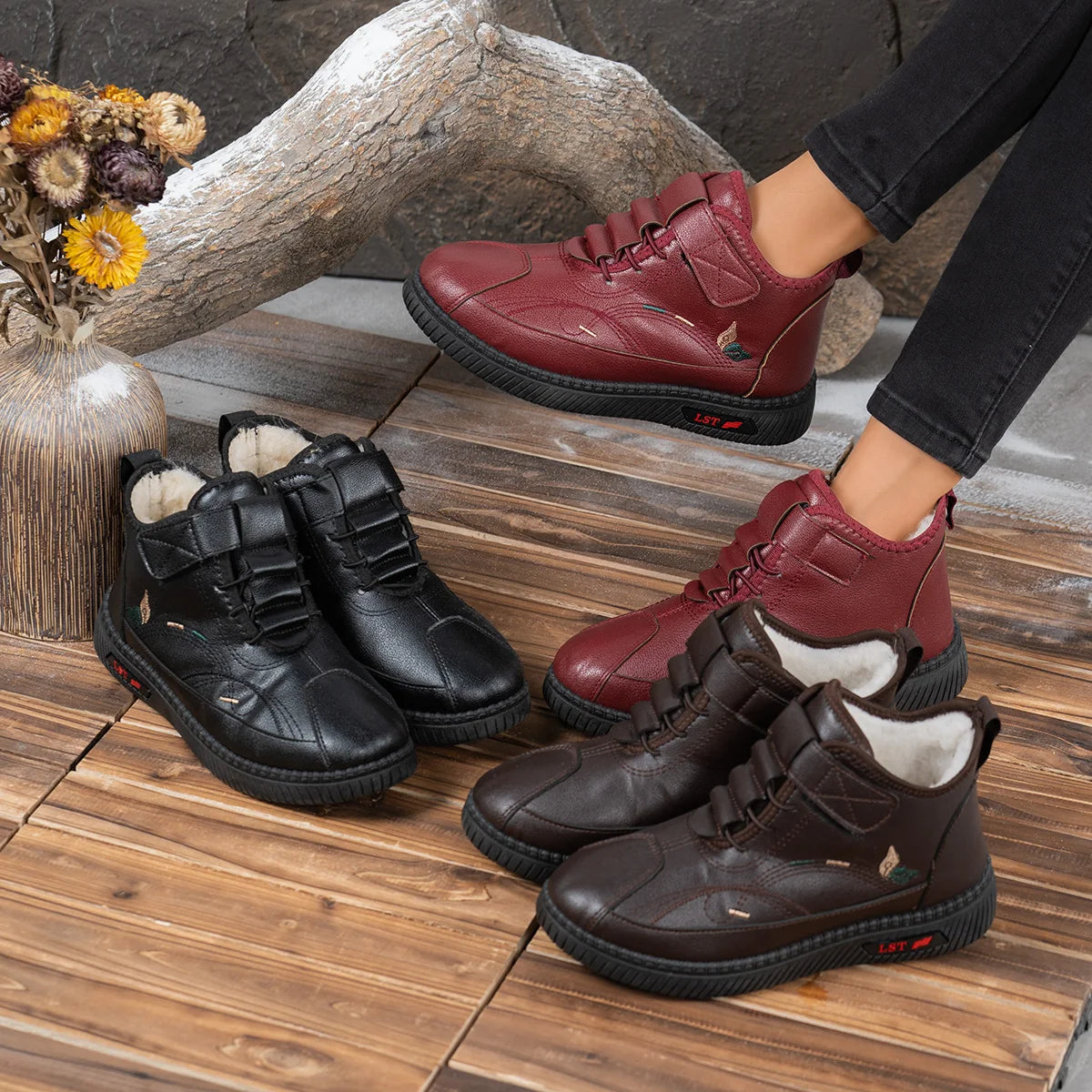Toscana™ Casual Boots with Cozy Plush Lining and Slip-Resistant Sole