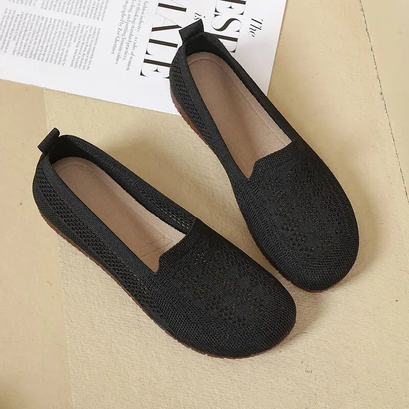 Avelis™ Slip-On Flats with Open-Knit Upper