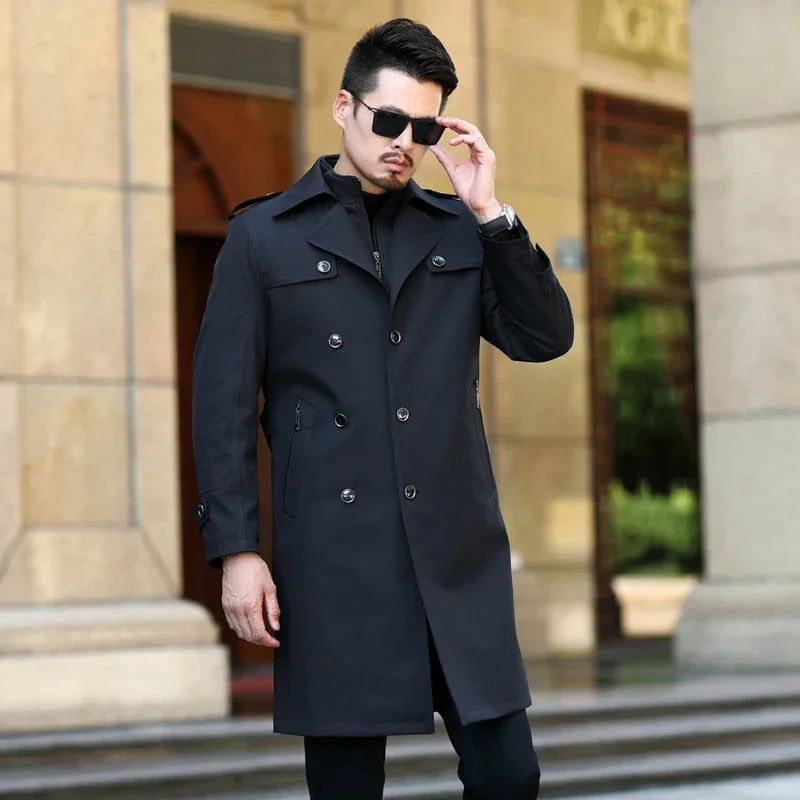 Empire Gentleman™ Coat in Premium Cashmere Blend with Inner Lining / For Men Who Exude Power in Every Step!