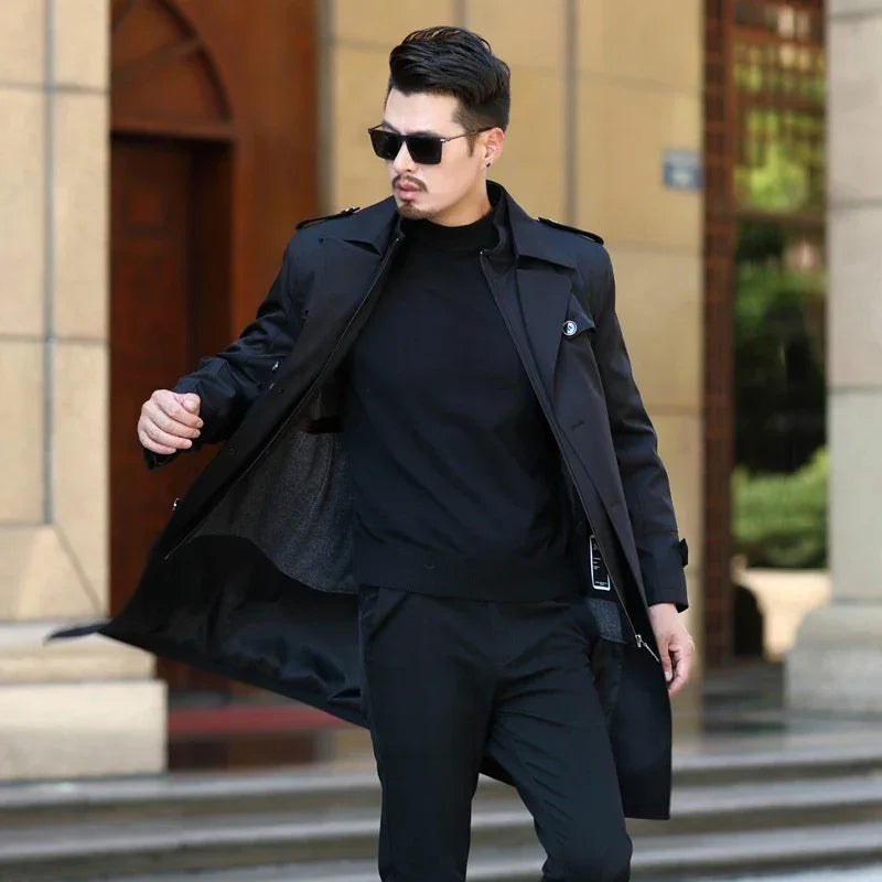 Empire Gentleman™ Coat in Premium Cashmere Blend with Inner Lining / For Men Who Exude Power in Every Step!