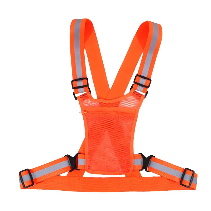 Lumix™ Reflective Vest with Adjustable Straps and Front Pocket