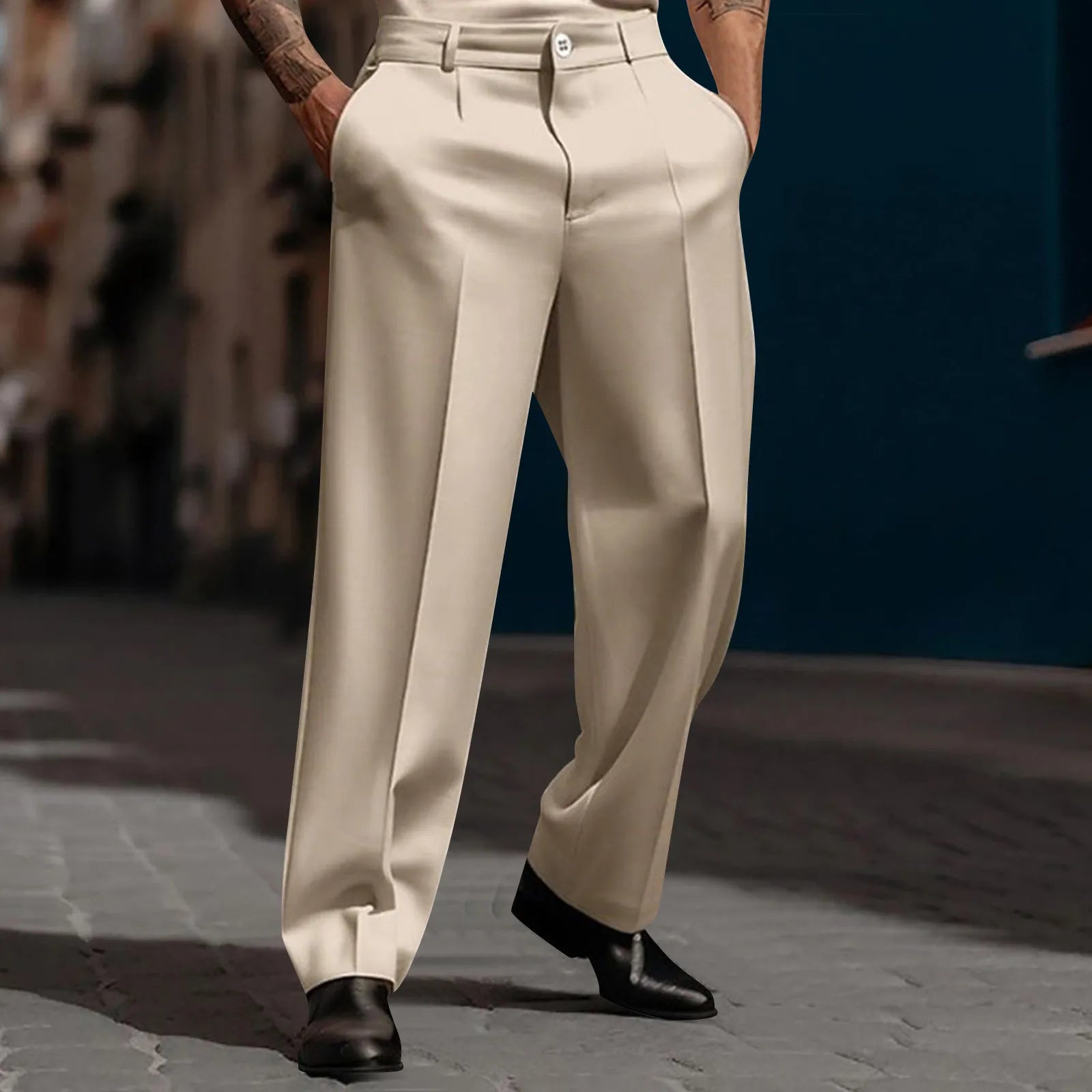 Pants Marcel™ in Premium Tailoring with Front Pleats and Relaxed Fit