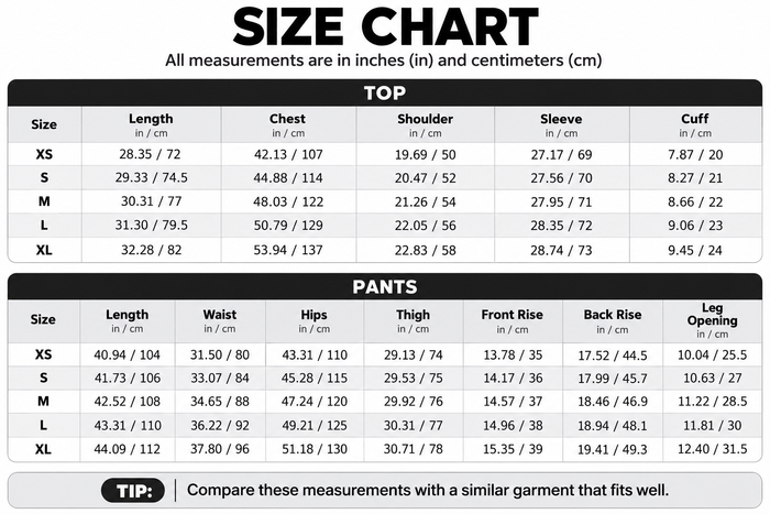 Size Guide