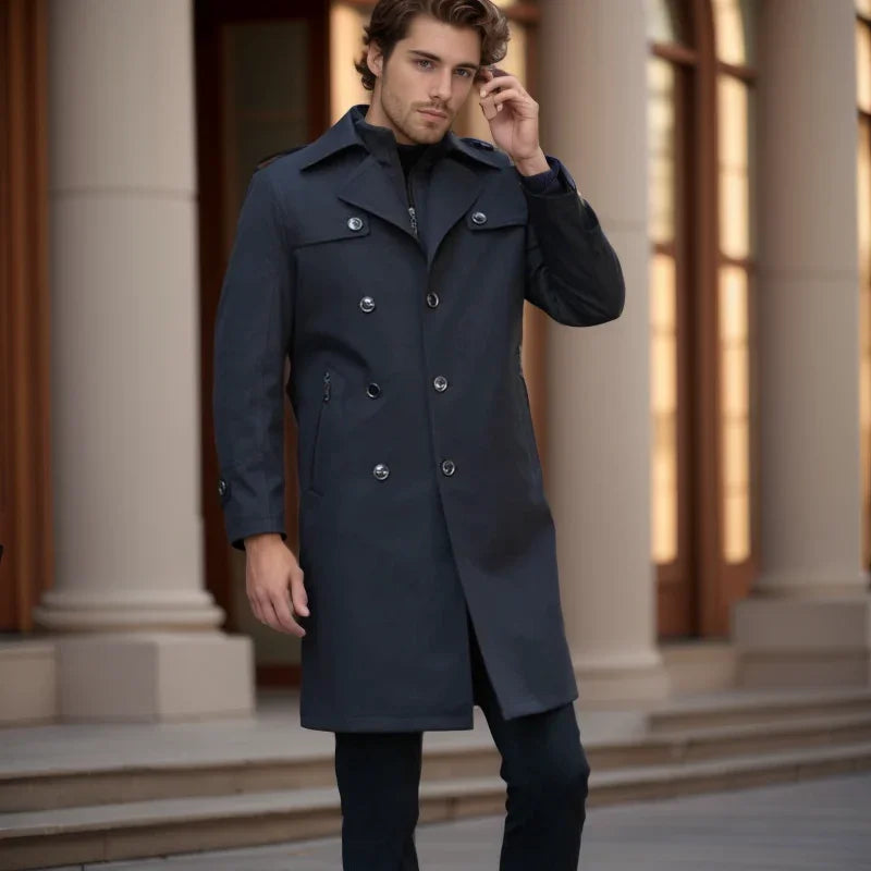Empire Gentleman™ Coat in Premium Cashmere Blend with Inner Lining / For Men Who Exude Power in Every Step!
