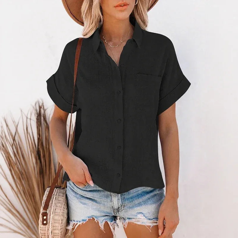 Reveille™ Shirt in Cotton Linen / The Essential Summer Piece for the Decided and Sophisticated Woman!