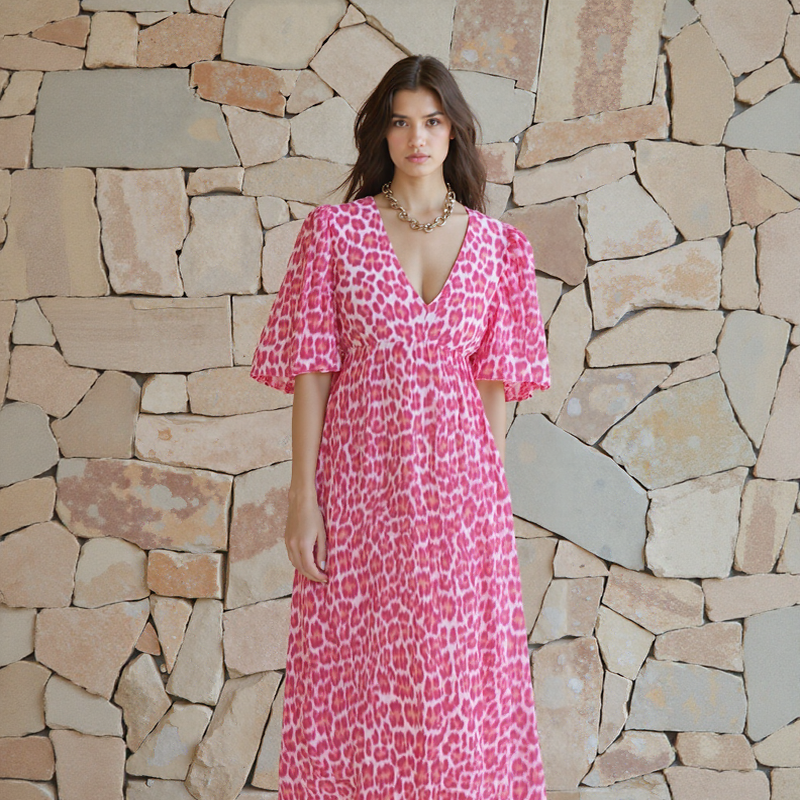 Jenner™ Lightweight Viscose Dress with Back Bow / Elegant Freshness That Transforms Any Day!