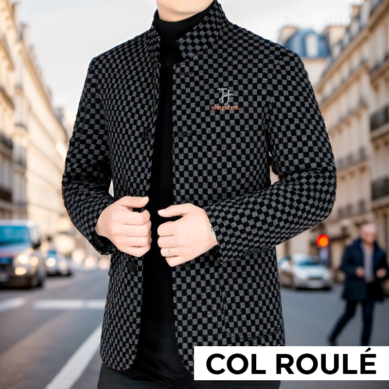 Manteau Style Blazer Napoléon™ avec Doublure UltraDouillette / L'Élégance et la Majesté d'un Conquérant!