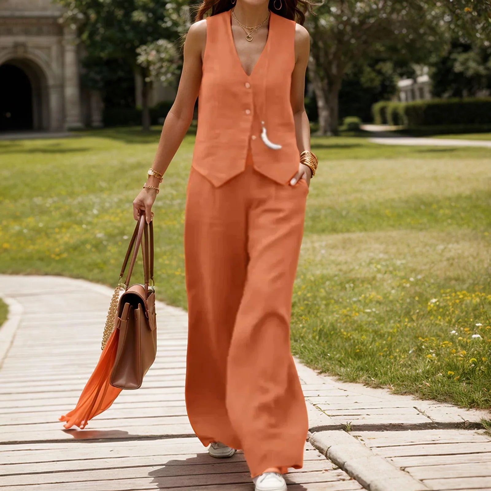 Loris™ Set in Premium Cotton Poplin / Timeless Elegance and Refined Comfort for Charming Days!
