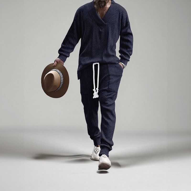 EliteWear™ Men's Structured Braided Knit Set / For Men Who Value Comfort and Presence!