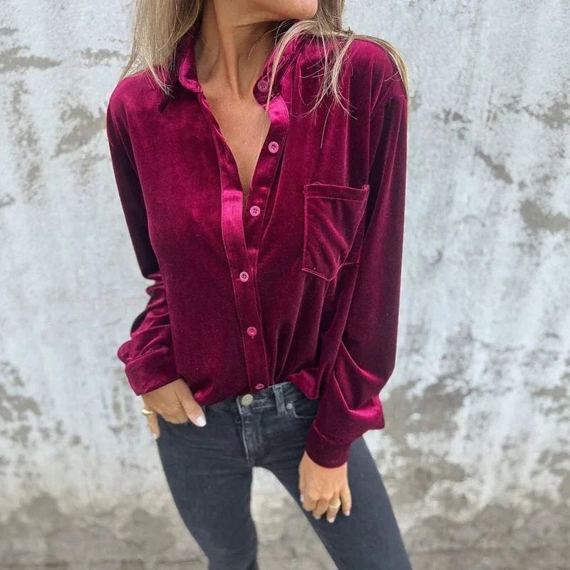 Parisienne™ Shirt with a Velvety Touch for Mid-Season / A Touch of French Charm for Mild Weather Days!